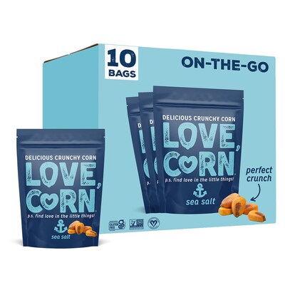 Love Corn Sea Salt, 1.6 Oz, 10/Box (307-00384)