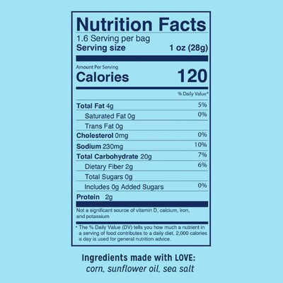 Love Corn Sea Salt, 1.6 Oz, 10/Box (307-00384)