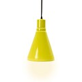Fangio Lightings 13 in. Retro Ceramic Pendant in a Lime Finish w/ Pendant Canopy Kit (WP-m.r.8795LIME)