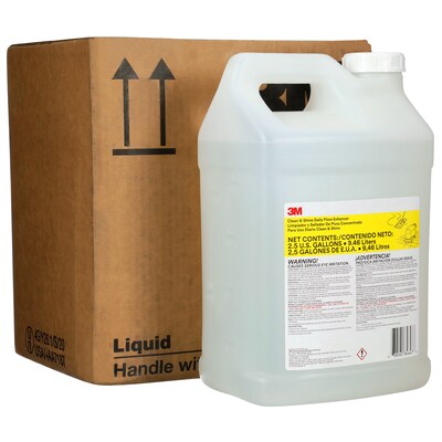 3M Clean & Shine Daily Floor Enhancer Concentrate 35A, 0.5 gal, 4/Carton