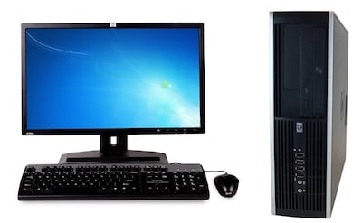 HP 6200 Pro Sff Intel Core I3 2100 3.1Ghz 4GB RAM 250GB Hard Drive, DVD with 19 LCD Monitor, Refurbished