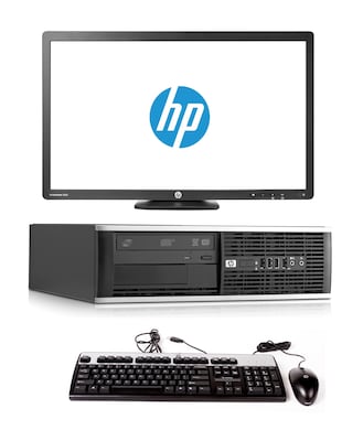 HP 6300 Pro Sff Refubrished Desktop Computer with 22 LCD Monitor, Intel Core i5-3570, 16GB Memory,