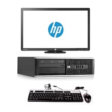 HP 6300 Pro Sff Refubrished Desktop Computer with 22 LCD Monitor, Intel Core i5-3570, 16GB Memory,
