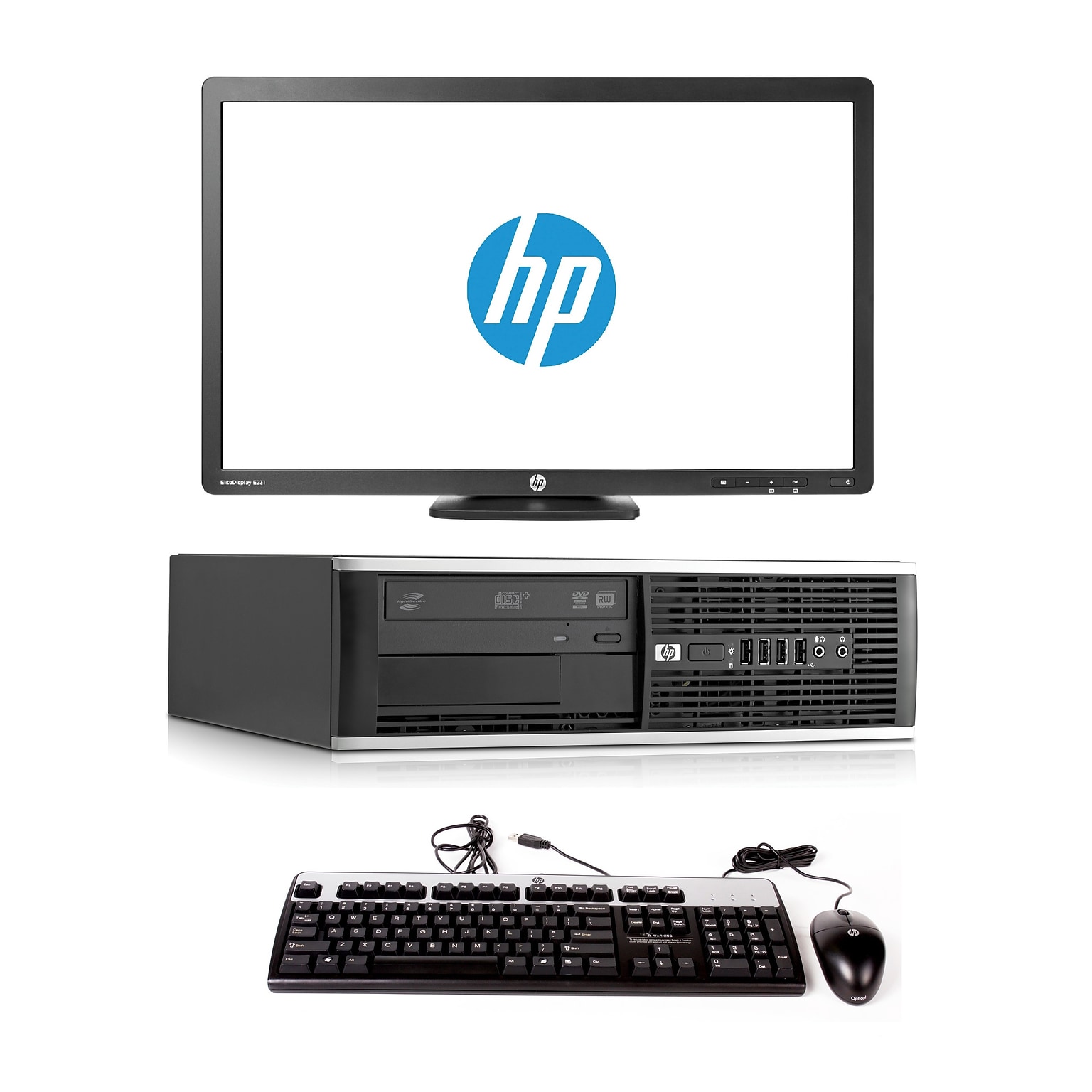 HP 6300 Pro Sff Refubrished Desktop Computer with 22 LCD Monitor, Intel Core i5-3570, 16GB Memory, 1TB HDD, DVD Windows 10 Pro