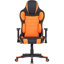 Hanover Commando Ergonomic Adjustable Gas Lift Seating Gaming Chair, Black/Orange (HGC0110)