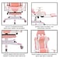 Hanover Commando Ergonomic Adjustable Gas Lift Seating Gaming Chair, Pink/White (HGC0119)