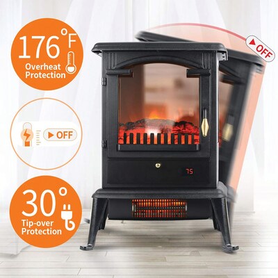 Lifesmart Electric Infrared Heater Stove, 5250 BTU, Black (HT1109)
