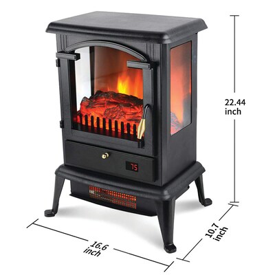 Lifesmart Electric Infrared Heater Stove, 5250 BTU, Black (HT1109)
