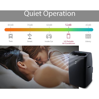 LG Electronics 10,000 BTU Portable Air Conditioner, Black (LP1021BSSM)
