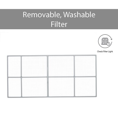 LG 10,000 BTU Dual Inverter Smart Window Air Conditioner, White (LW1022IVSM)