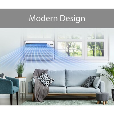 LG Energy Star 12,000 BTU 115V Window-Mounted Air Conditioner, Wi-Fi Enabled, White (LW1217ERSM1)