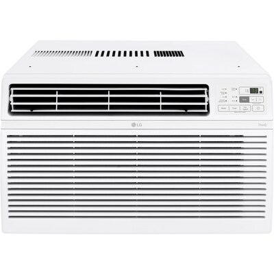 LG Energy Star 12,000 BTU 115V Window-Mounted Air Conditioner, Wi-Fi Enabled, White (LW1217ERSM1)