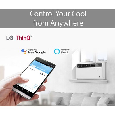 LG 14,000 BTU DUAL Inverter Smart Wi-Fi Enabled Window Air Conditioner, White (LW1522IVSM)