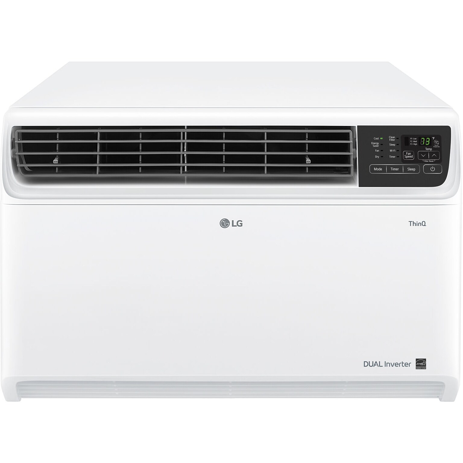 LG 18,000 BTU 230V Dual Inverter Window Air Conditioner, Wi-Fi Enabled, White (LW1822IVSM)