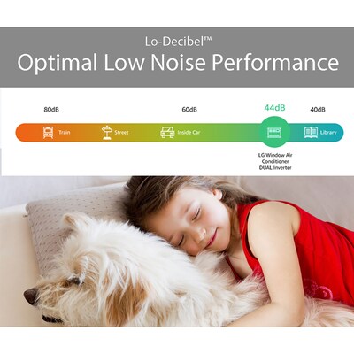 LG 18,000 BTU 230V Dual Inverter Window Air Conditioner, Wi-Fi Enabled, White (LW1822IVSM)