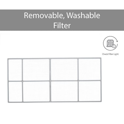 LG 23,500 BTU Dual Inverter Smart Window Air Conditioner, White (LW2422IVSM)