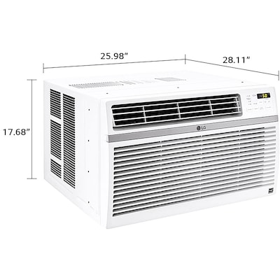 LG Electronics 24,500 BTU Smart Window Air Conditioner with Remote, White (LW2521ERSM)