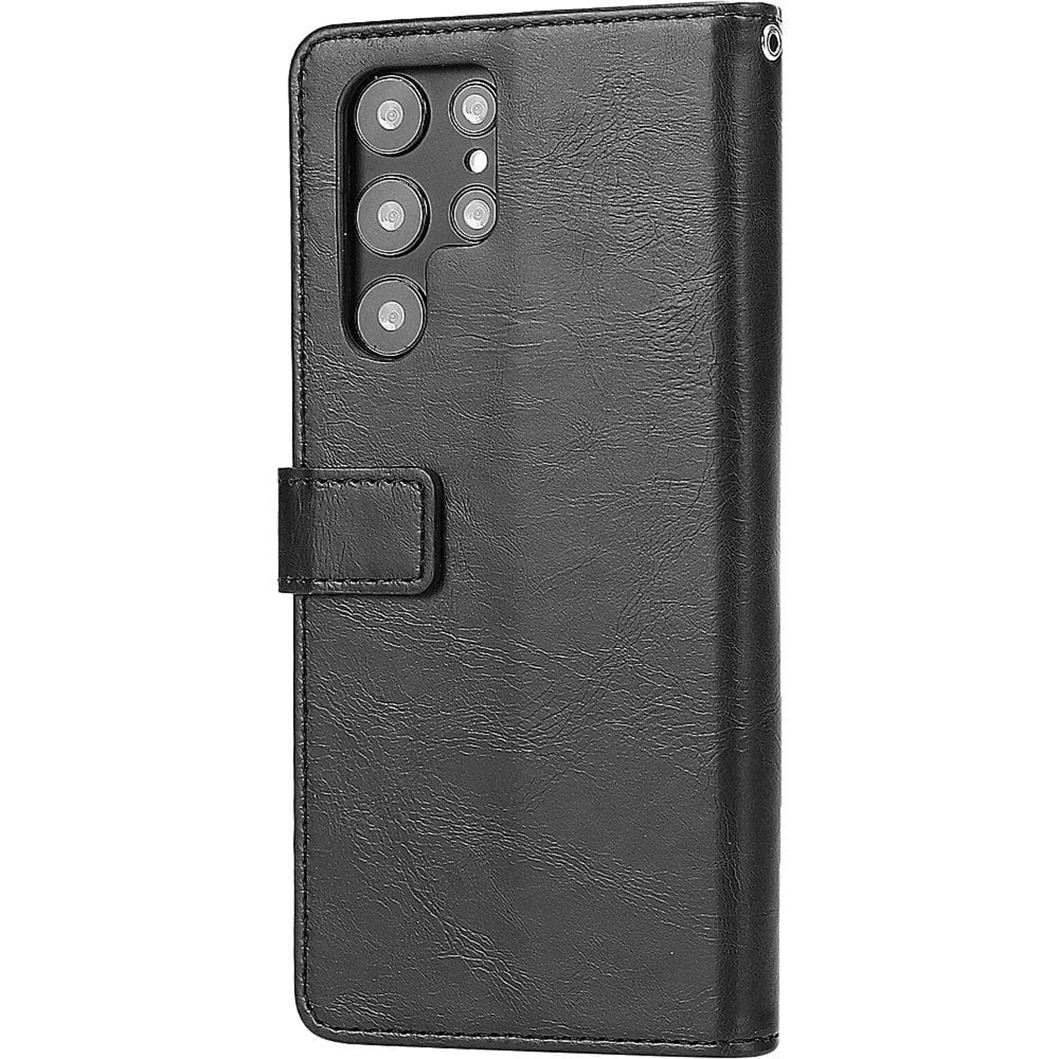 SaharaCase Folio Wallet Case for Samsung Galaxy S23 Ultra, Black (CP00407)