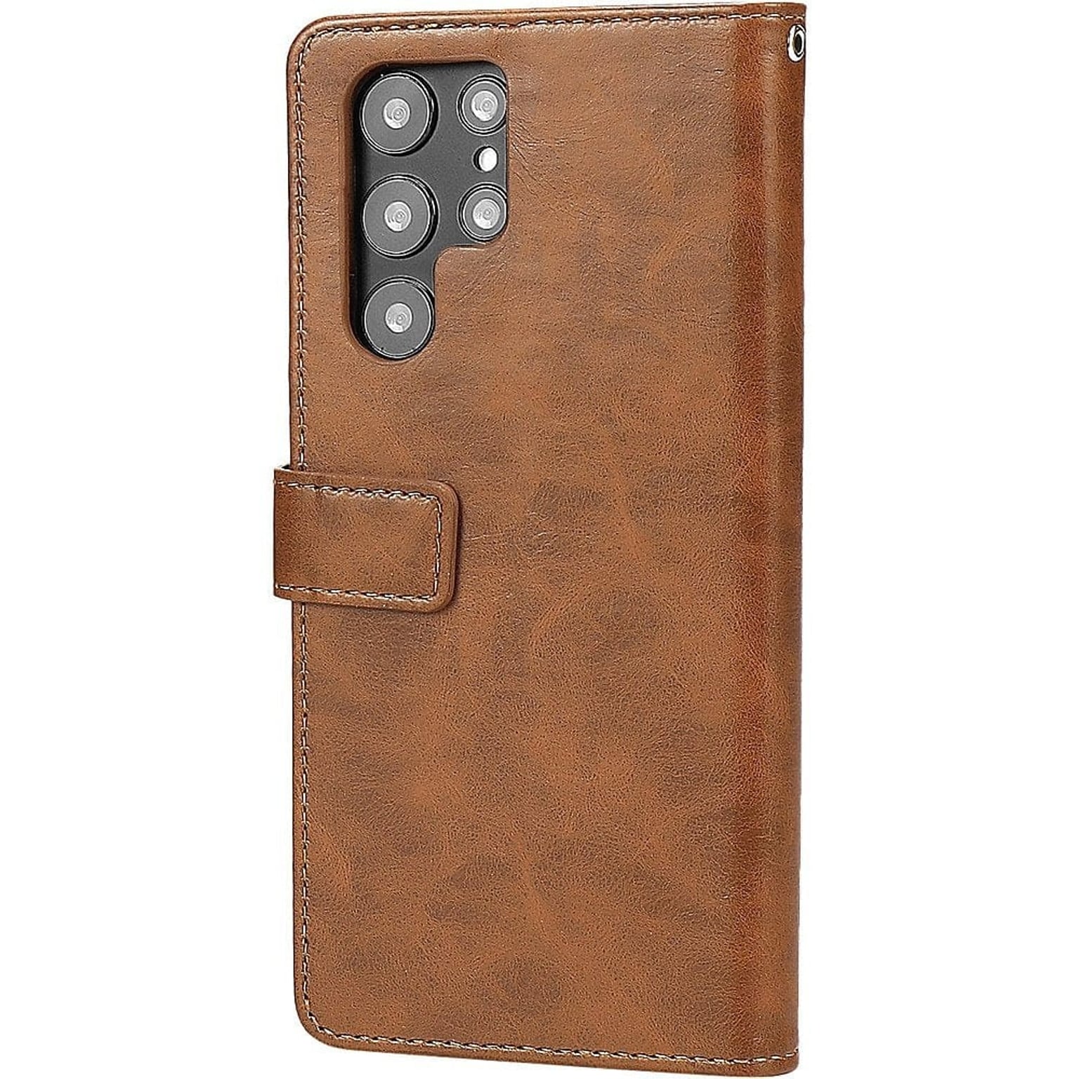 SaharaCase Folio Wallet Case for Samsung Galaxy S23 Ultra, Brown (CP00408)