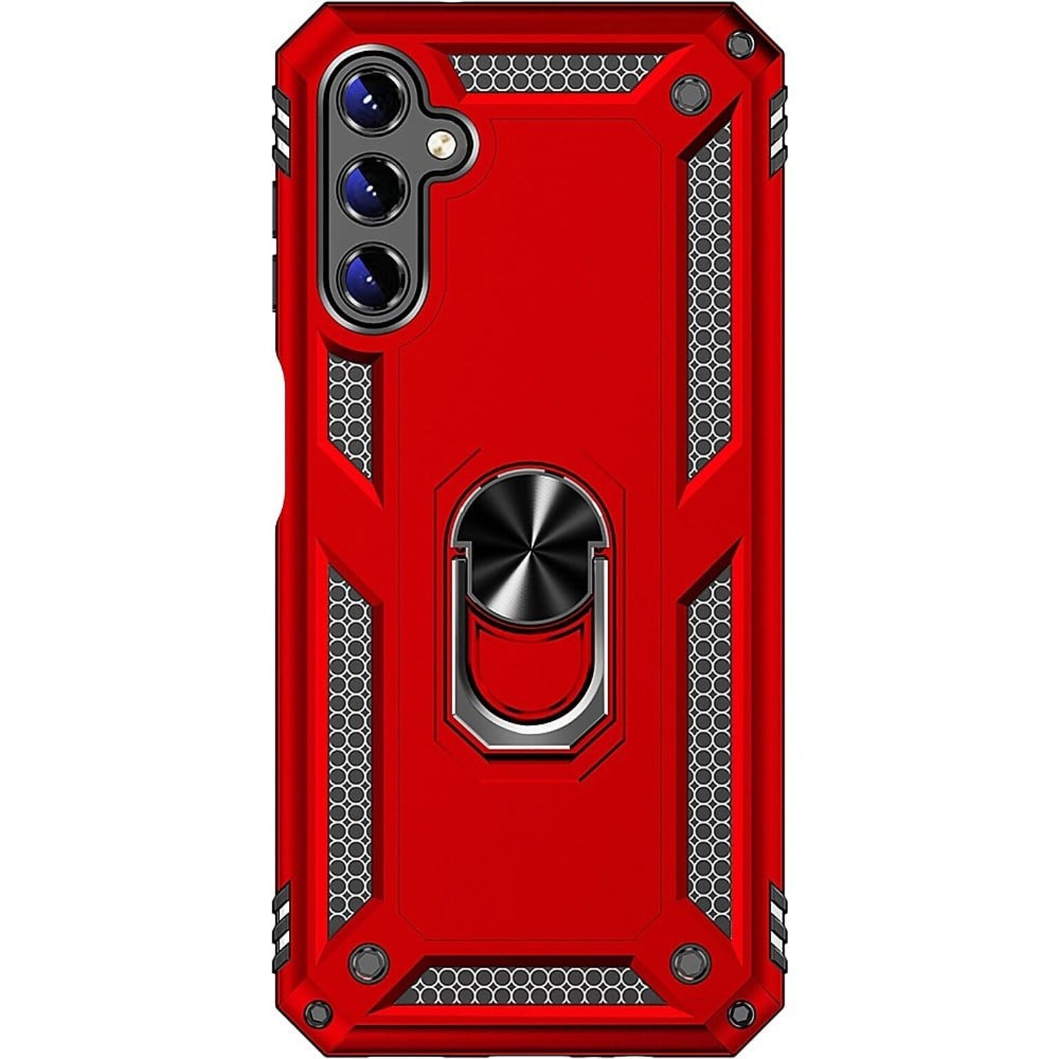 SaharaCase Military Kickstand Series with Belt Clip Case for Samsung Galaxy A14 5G, Red (CP00416)
