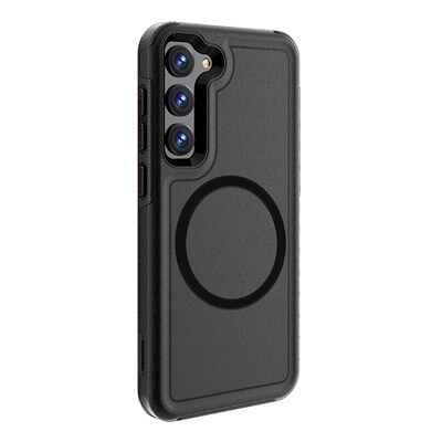 SaharaCase Armor Series Hard Shell Case Cover for Galaxy S23, Black (CP00387)