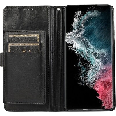 SaharaCase Folio Wallet Case for Samsung Galaxy S23, Black (CP00391)