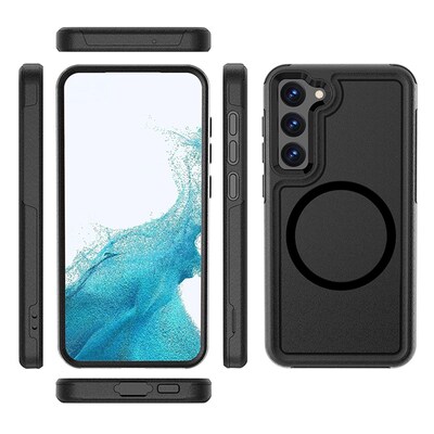 SaharaCase Armor Series Hard Shell Case Cover for Galaxy S23+, Black (CP00395)