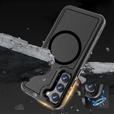 SaharaCase Armor Series Hard Shell Case Cover for Galaxy S23+, Black (CP00395)