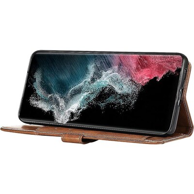 SaharaCase Folio Wallet Case for Samsung Galaxy S23+, Brown (CP00400)