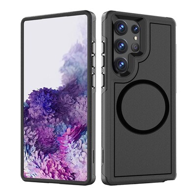 SaharaCase Armor Series Hard Shell Case Cover for Galaxy S23 Ultra, Black (CP00403)