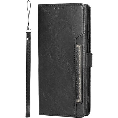 SaharaCase Folio Wallet Case for Samsung Galaxy S23 Ultra, Black (CP00407)