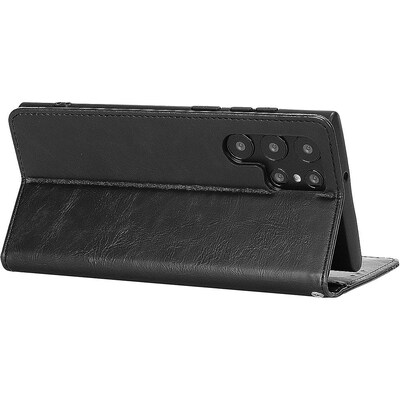 SaharaCase Folio Wallet Case for Samsung Galaxy S23 Ultra, Black (CP00407)