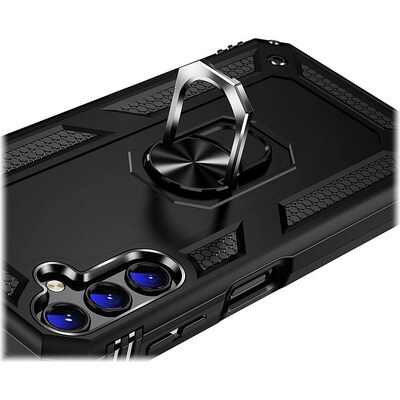 SaharaCase Military Kickstand Series with Belt Clip Case for Samsung Galaxy A14 5G, Black (CP00415)