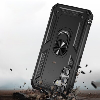 SaharaCase Military Kickstand Series with Belt Clip Case for Samsung Galaxy A54 5G, Black (CP00421)