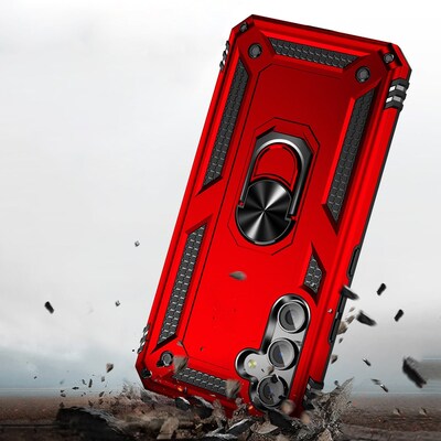 SaharaCase Military Kickstand Series with Belt Clip Case for Samsung Galaxy A54 5G, Red (CP00422)
