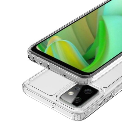 SaharaCase Hybrid-Flex Hard Shell Series Case for Motorola G Power 5G (2023), Clear (CP00423)