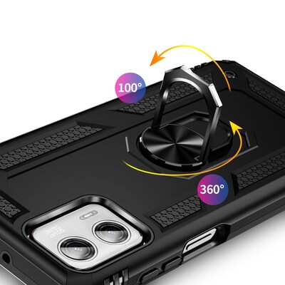 SaharaCase Military Kickstand Series Case for Motorola G Power 5G (2023), Black (CP00426)