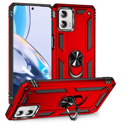 SaharaCase Military Kickstand Series Case for Motorola G Power 5G (2023), Red (CP00427)