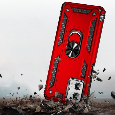 SaharaCase Military Kickstand Series Case for Motorola G Power 5G (2023), Red (CP00427)