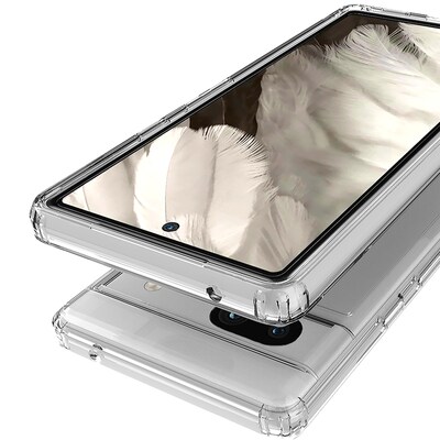 SaharaCase Hybrid-Flex Hard Shell Series Case for Google Pixel 7a, Clear (CP00428)