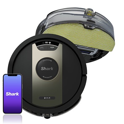 Shark IQ 2-in-1 Robotic Mop and Vacuum, Black and Bronze (RV2410WD)