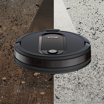 Shark EZ Robot Vacuum With Self-Empty Base, Row-By-Row Cleaning, Dark Gray (RV912S)
