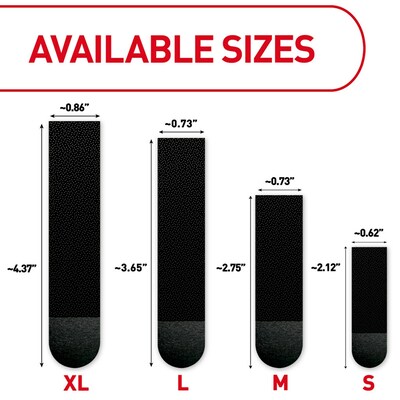 Command Picture Hanging Strip Mixed Pack, Black, 16/Pack (17218BLK-16ES)