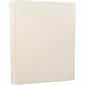 JAM PAPER 8.5" x 11" Strathmore Cardstock, 88lb, Natural White Linen, 100/pack  (144010G)