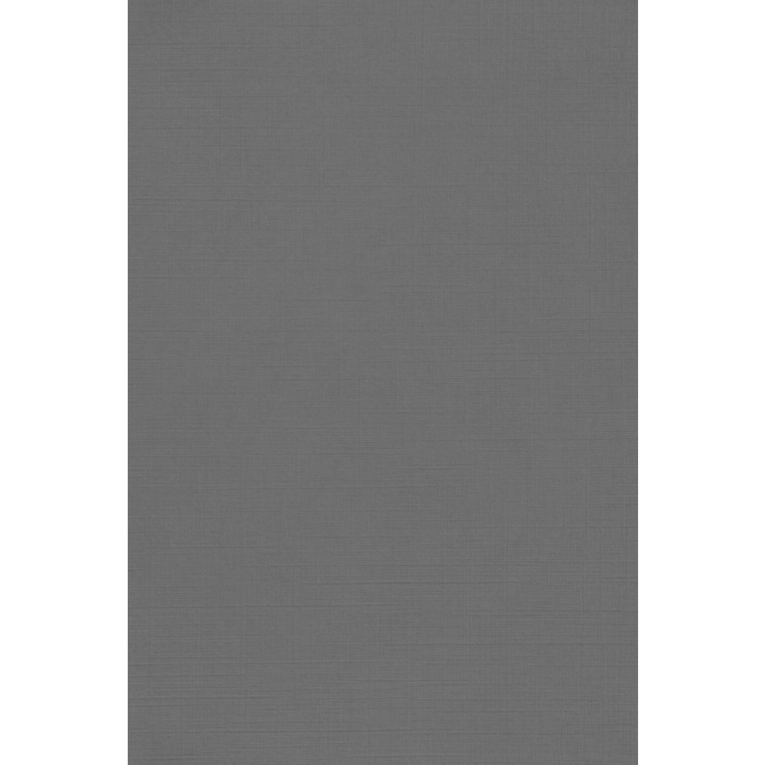 JAM PAPER 12 x 18 Cardstock, Sterling Gray Linen, 50/pack  (1218-C-GRLI-50)