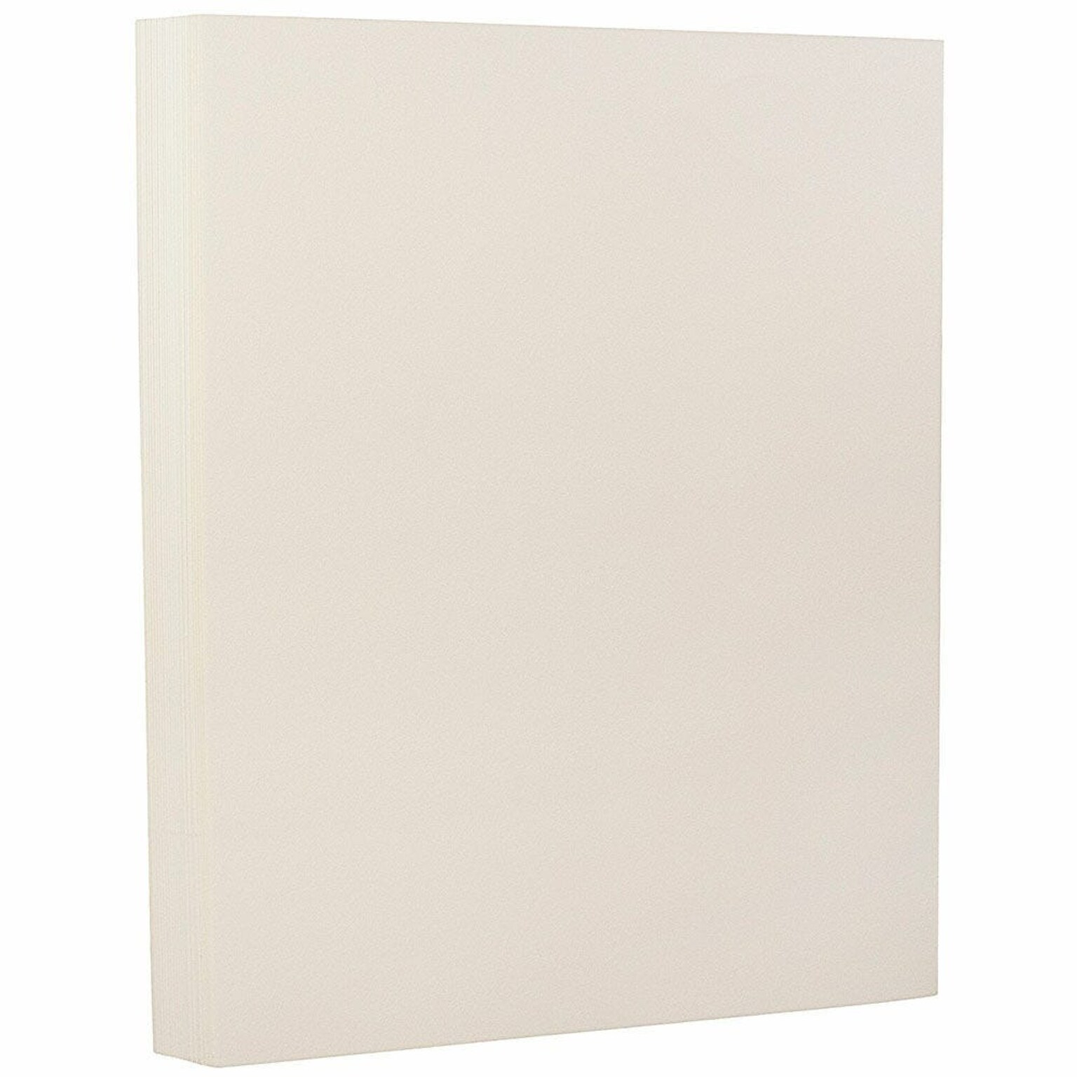 JAM PAPER 8.5 x 11 Strathmore Cardstock, 88lb, Natural White Wove, 100/pack  (301115G)