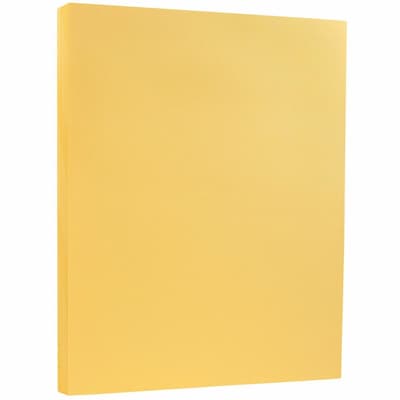 JAM PAPER 8.5" x 11" Vellum Bristol Index Cardstock, 100lb, Buff, 100/pack  (169854G)