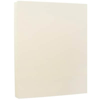 JAM PAPER 8.5 x 11 Strathmore Cardstock, 88lb, Ivory Wove, 100/pack  (301125G)