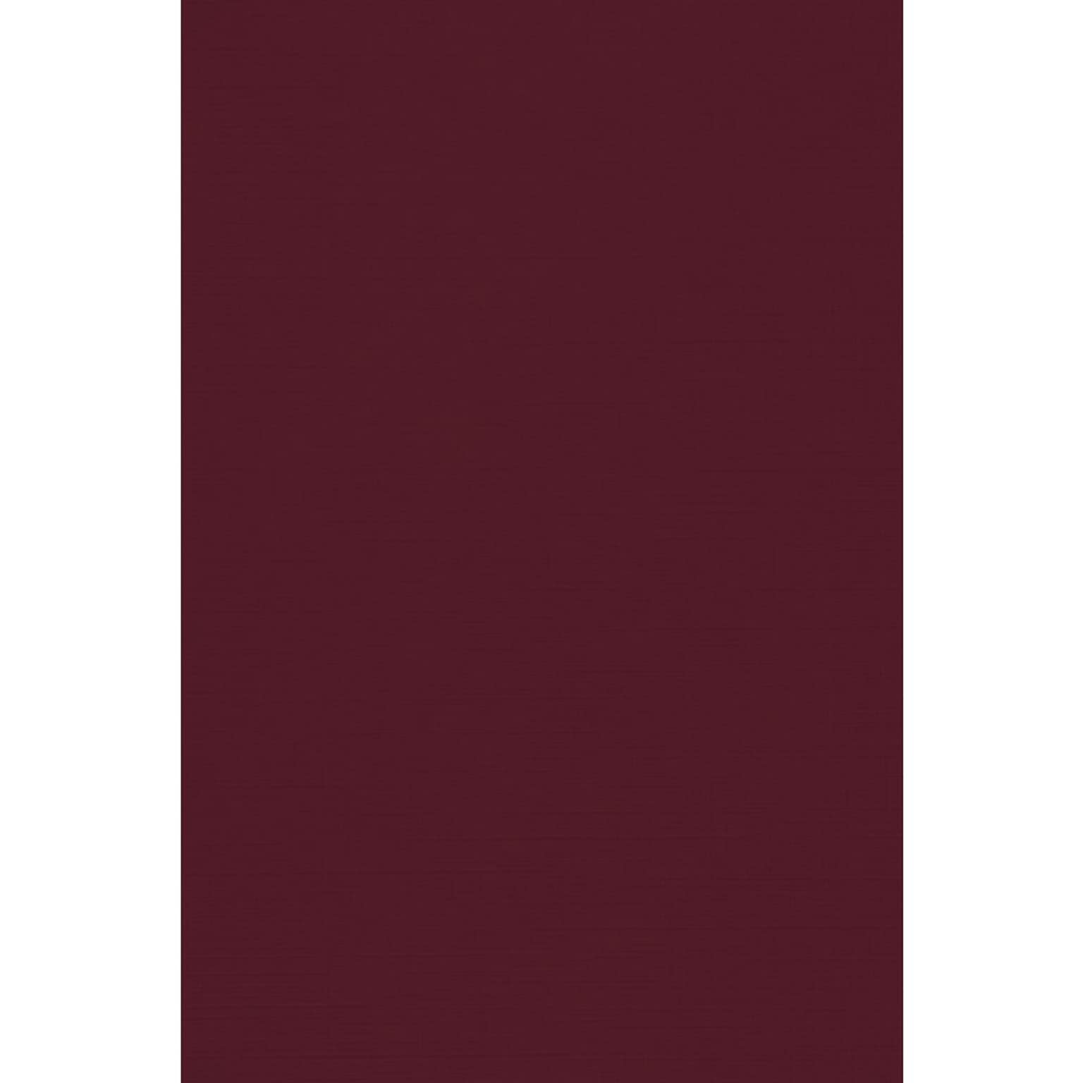 JAM PAPER 12 x 18 Cardstock, Burgundy Linen, 50/pack  (1218-C-BGLI-50)