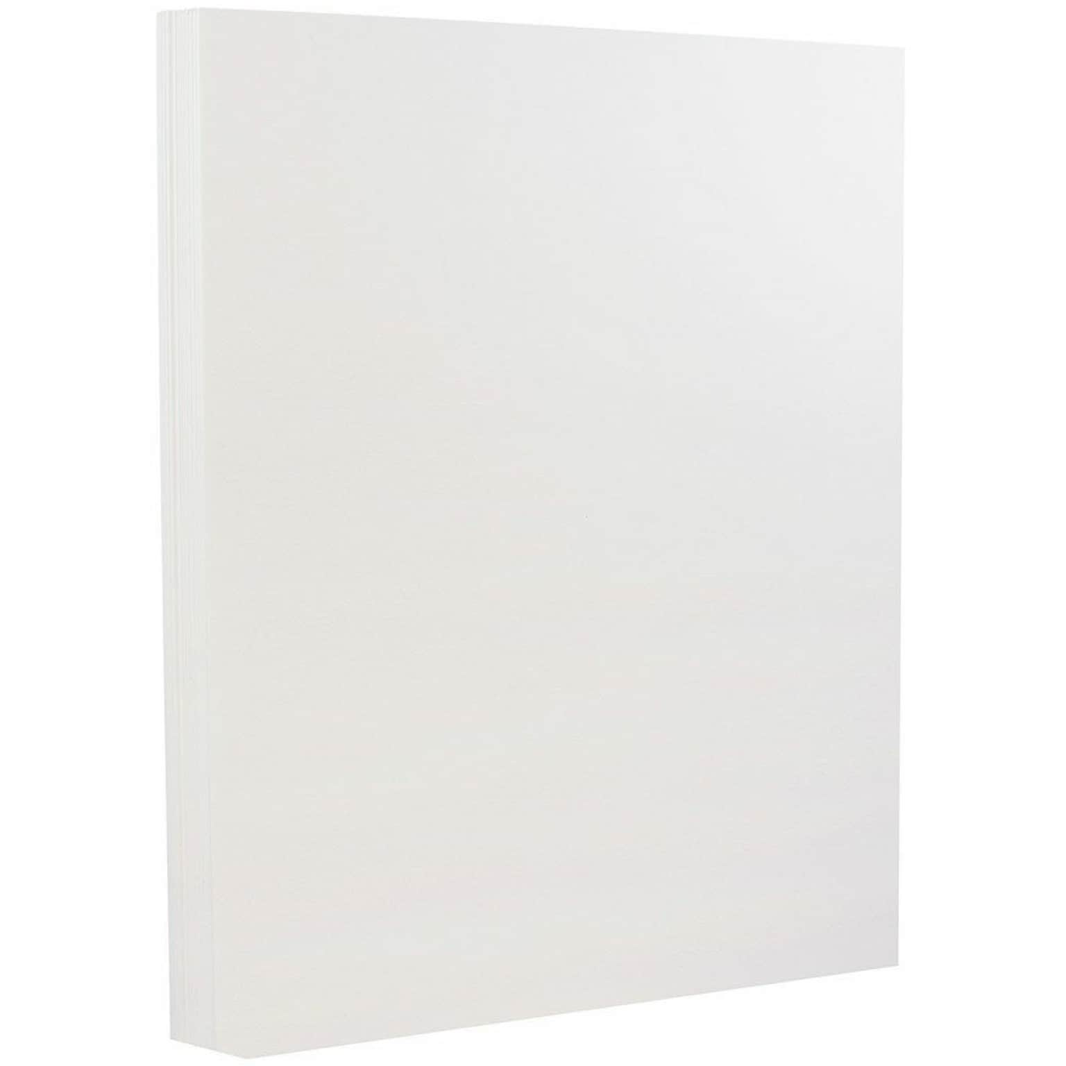 JAM PAPER 8.5 x 11 Strathmore Cardstock, 88lb, Bright White Wove, 100/pack  (191267G)